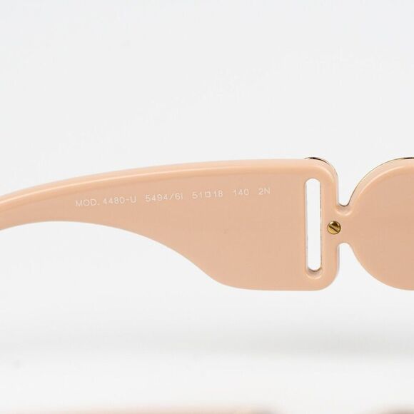 NEW Versace VE4480U 54946I Nude Brown Mirror  Oval Unisex Sunglasses